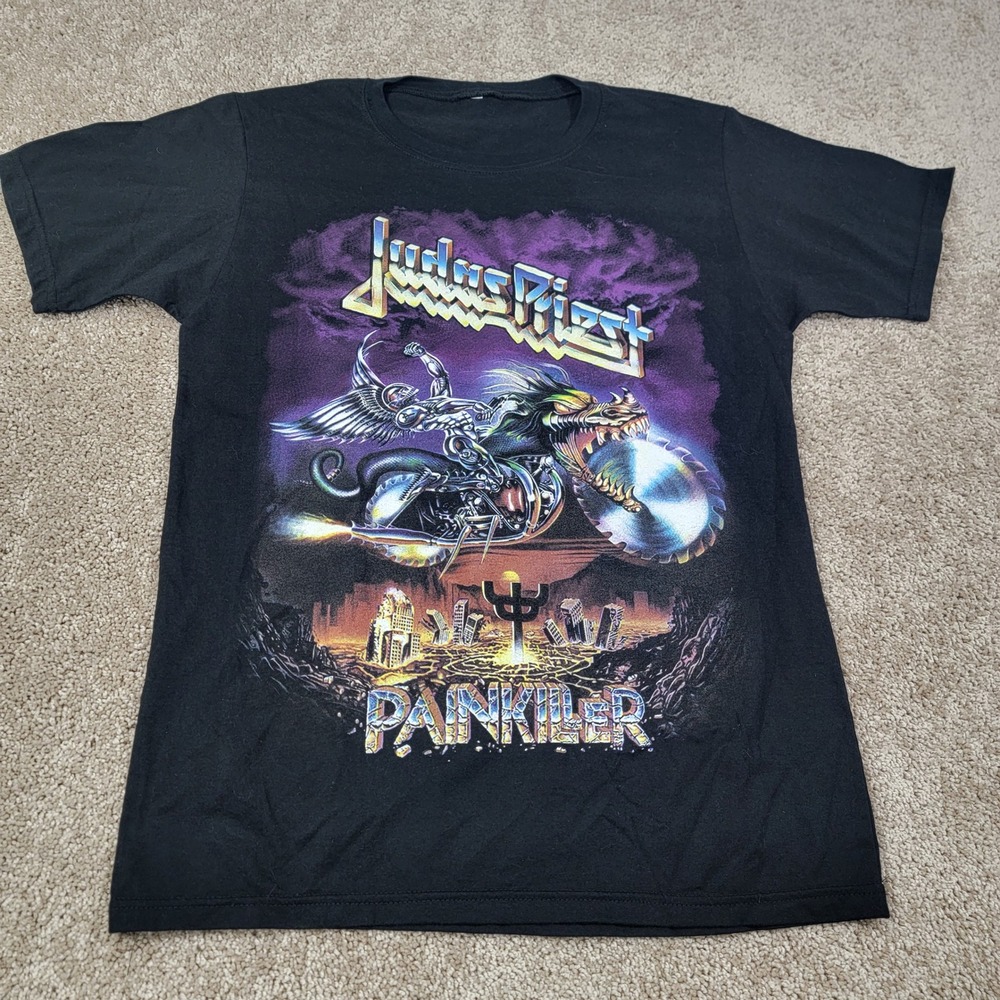 Judas Priest Painkiller Graphic T Shirt Black Men's Size Medium